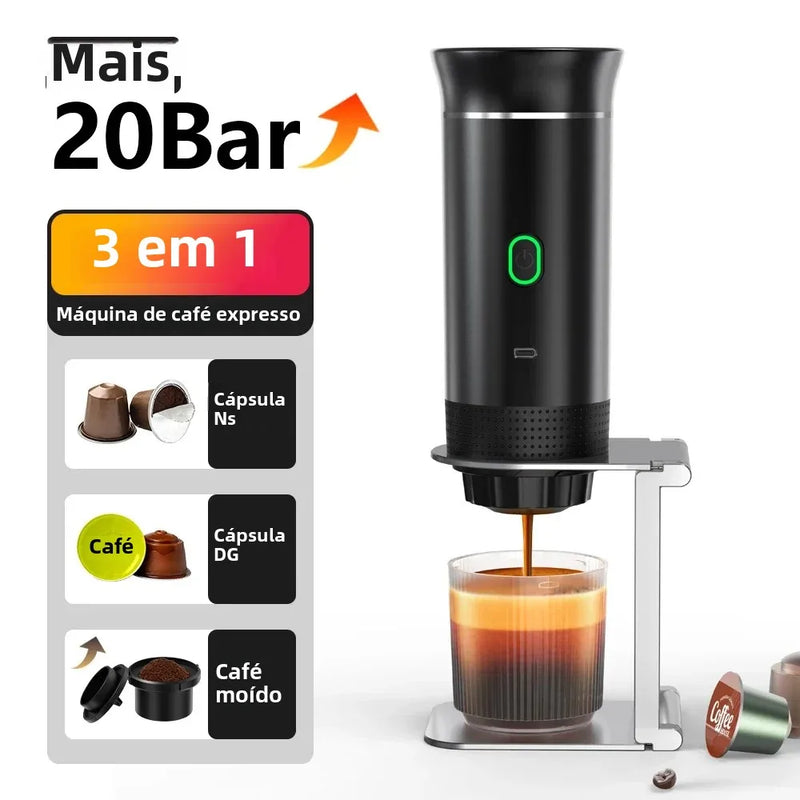 Máquina de café Portátil  + frete GRÁTIS